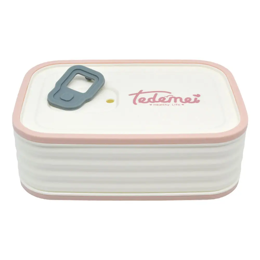 ΦΑΓΗΤΟΔΟΧΕΙΟ ΠΛΑΣΤΙΚΟ ΛΕΥΚΟ ΜΕ ΡΟΖ ΧΡΩΜΑ 0,58lt  - Ankor 833955