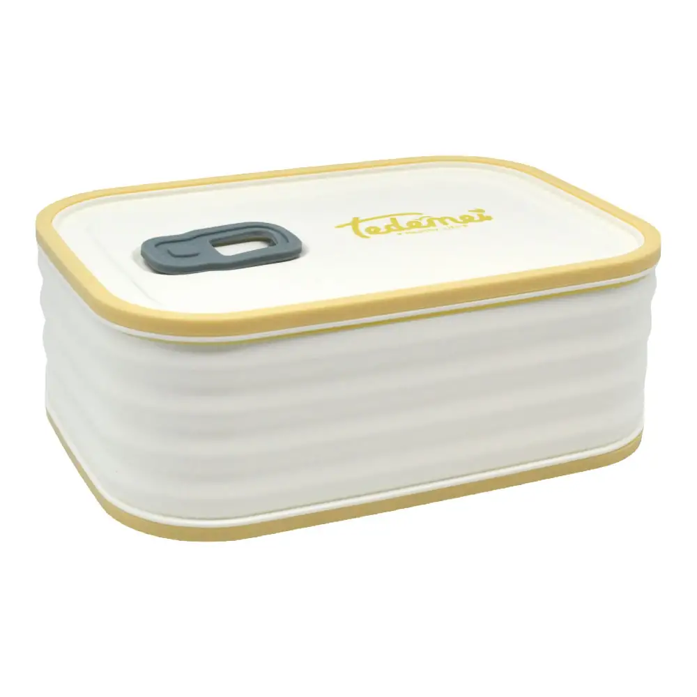 ΦΑΓΗΤΟΔΟΧΕΙΟ ΠΛΑΣΤΙΚΟ ΛΕΥΚΟ ΜΕ ΜΠΕΖ ΧΡΩΜΑ 0,95lt  - Ankor 833993