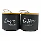 ΣΕΤ 2 ΒΑΖΑ ΚΕΡΑΜΙΚΑ ΜΑΥΡΑ Sugar Coffee ΜΕ ΜΠΑΜΠΟΥ ΚΑΠΑΚΙ 10,4x10,4x10εκ. - Ankor 835805 ΣΕΤ 2 ΒΑΖΑ ΚΕΡΑΜΙΚΑ ΜΑΥΡΑ Sugar Coffee ΜΕ ΜΠΑΜΠΟΥ ΚΑΠΑΚΙ 10,4x10,4x10εκ. - Ankor 835805
