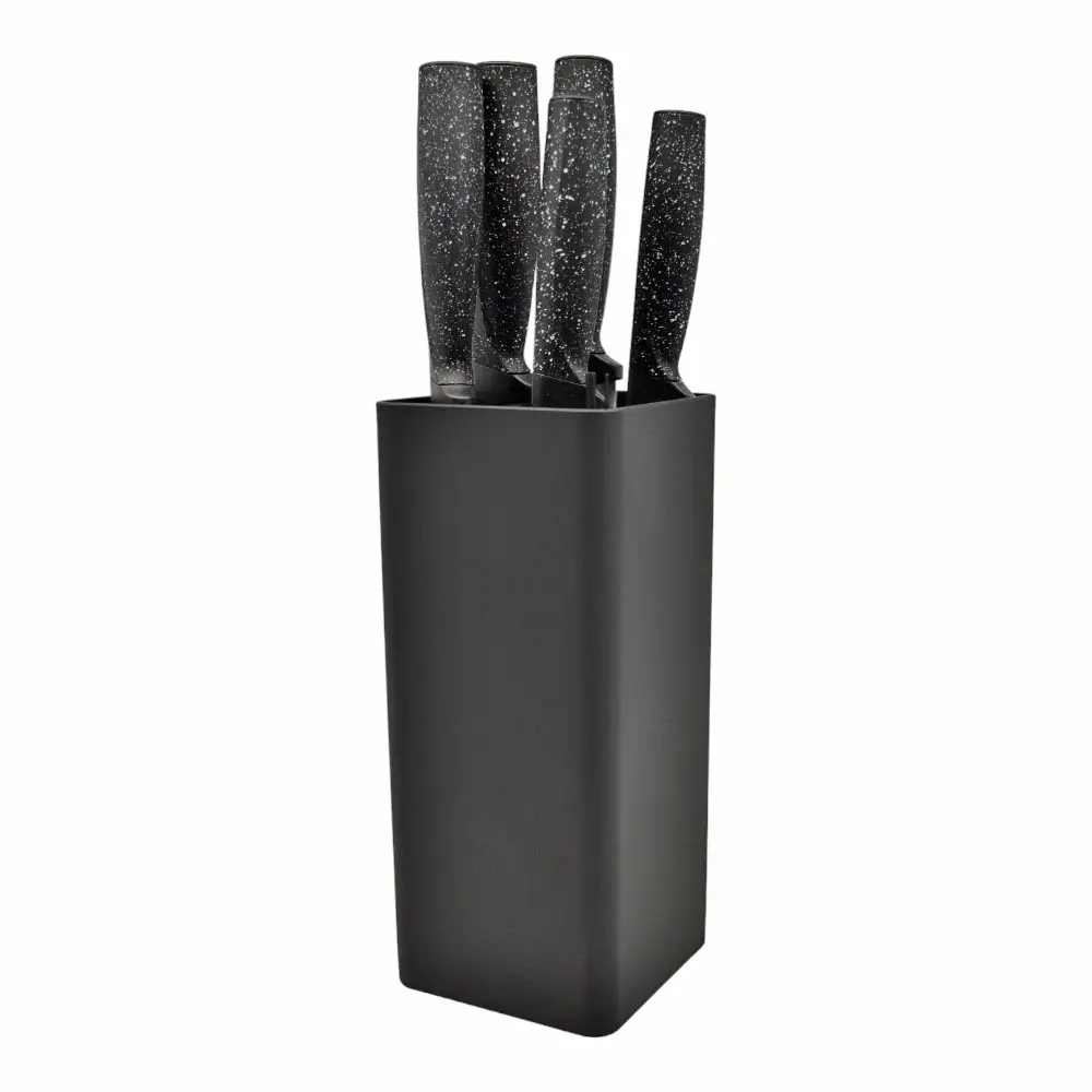 ΣΕΤ 5 ΜΑΧΑΙΡΙΑ ΜΕ ΕΠΙΤΡΑΠΕΖΙΑ ΒΑΣΗ ΣΕ ΜΑΥΡΟ ΧΡΩΜΑ  - Ankor 835904