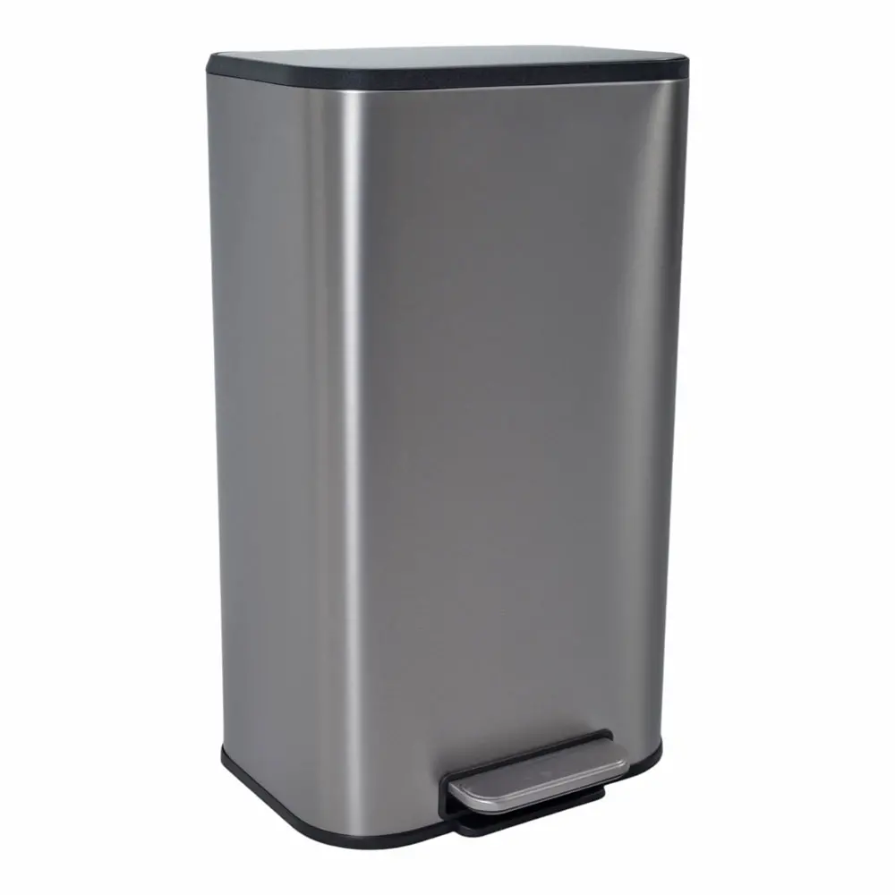 ΚΑΔΟΣ ΑΠΟΡΡΙΜΑΤΩΝ SOUL 30L SOFT CLOSE FINGER PRINT PROOF INOX ΜΑΤ  - Ankor 837519