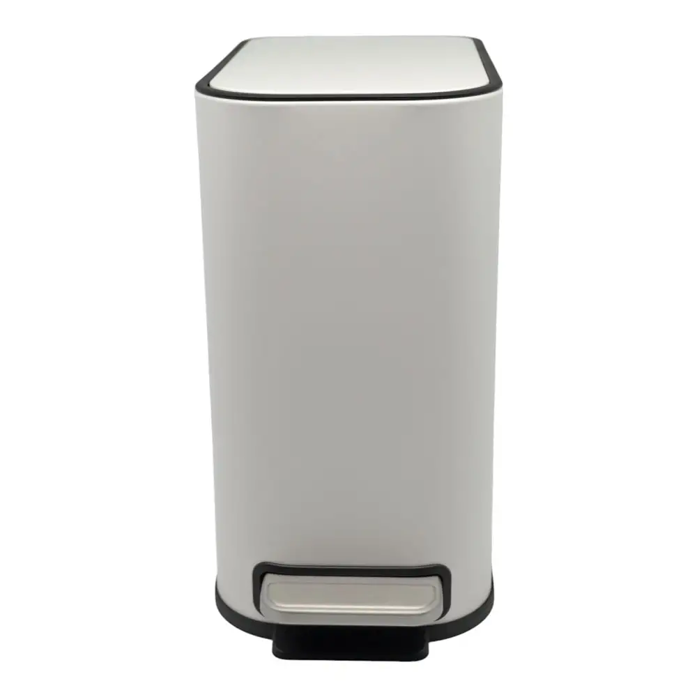 ΚΑΛΑΘΙ ΜΠΑΝΙΟΥ BELLO 5lt SOFT CLOSE SLIM  ΜΕΤΑΛΛΙΚΟ ΑΣΠΡΟ ΜΑΤ  - Ankor 837625