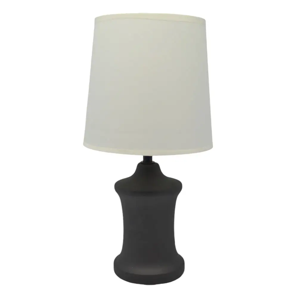 ΠΟΡΤΑΤΙΦ ΚΕΡΑΜΙΚΟ ΜΑΥΡΟ ΜΕ ΕΚΡΟΥ ΚΑΠΕΛΟ 17x9,5x34εκ. Ε14/ΜΑΧ 40W  - Ankor 838318