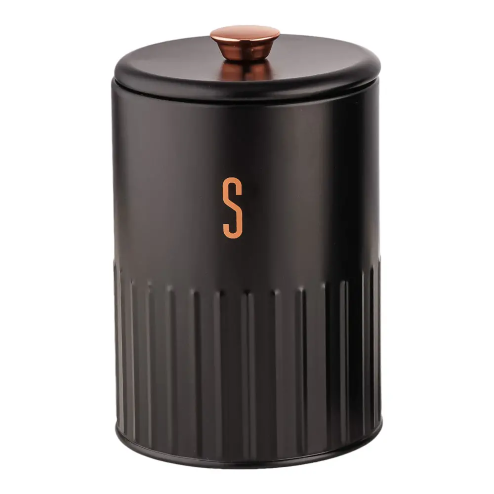 ΒΑΖΟ ΜΕΤΑΛΛΙΚΟ ΜΑΥΡΟ Sugar ΜΕ ROSE GOLD ΛΕΠΤΟΜΕΡΕΙΕΣ 11x11x17,2εκ. - Ankor 838578