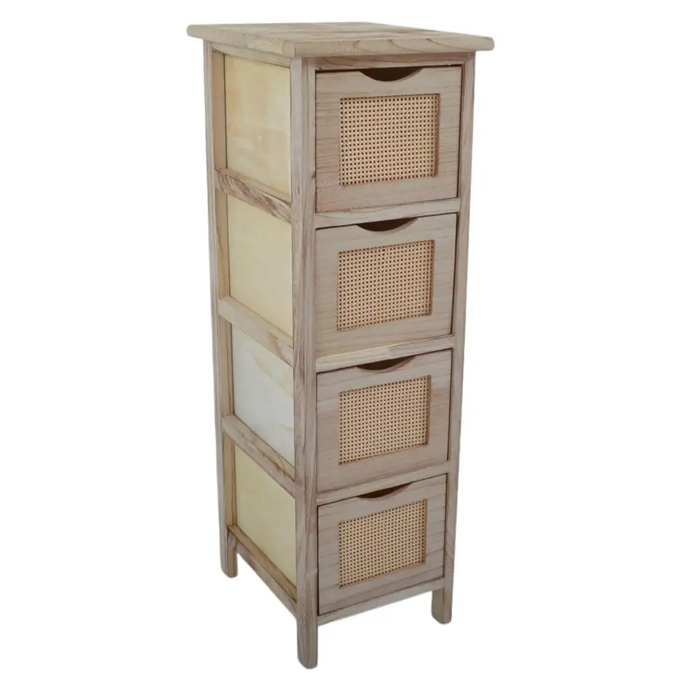 ΣΥΡΤΑΡΙΕΡΑ ΞΥΛΙΝΗ ΜΕ 4 ΣΥΡΤΑΡΙΑ ΡΑΤΑΝ ΣΕ ΦΥΣΙΚΟ ΧΡΩΜΑ 26x32x80εκ. - Ankor 839117