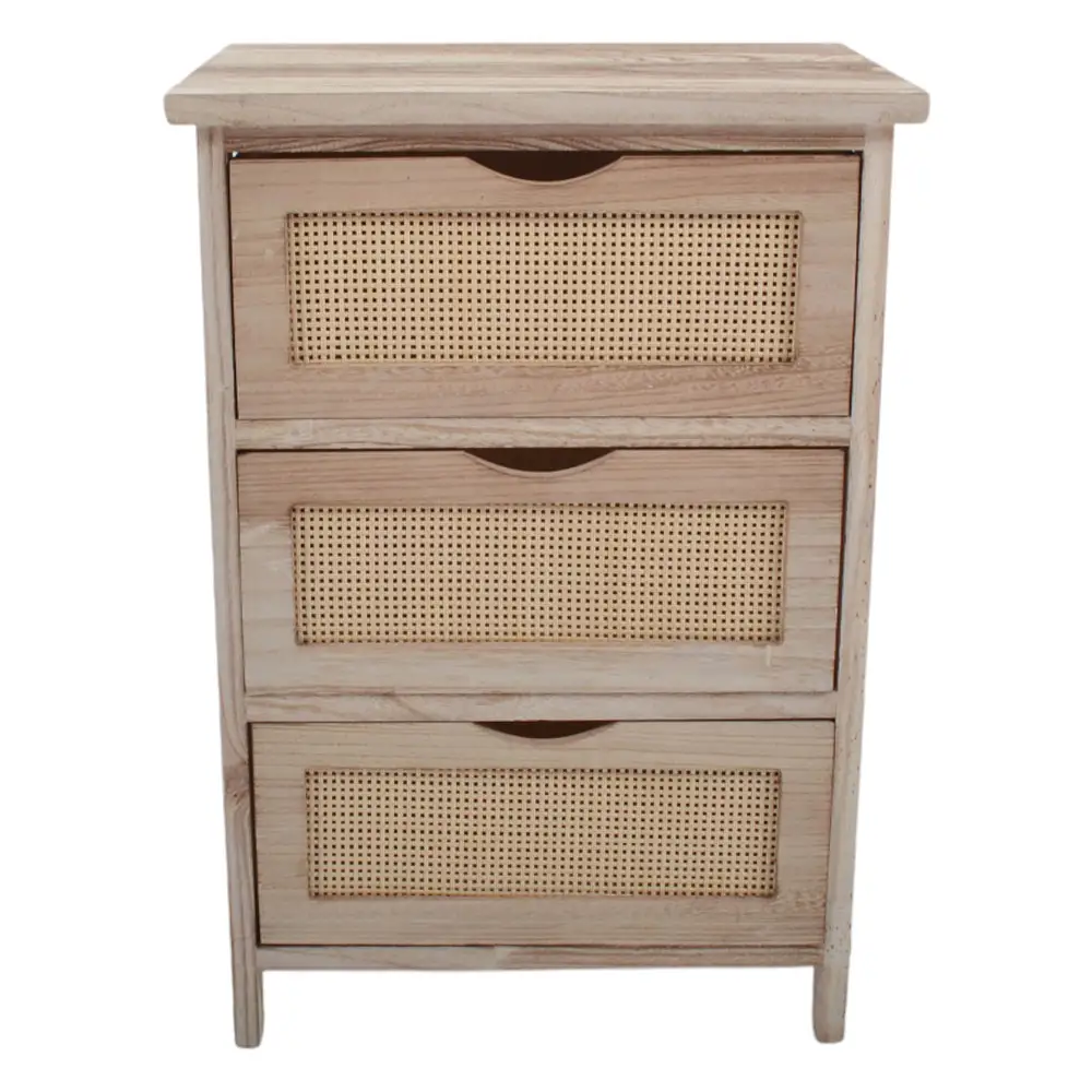 ΣΥΡΤΑΡΙΕΡΑ ΞΥΛΙΝΗ ΜΕ 3 ΣΥΡΤΑΡΙΑ ΡΑΤΑΝ ΣΕ ΦΥΣΙΚΟ ΧΡΩΜΑ 40x29x58εκ. - Ankor 839124