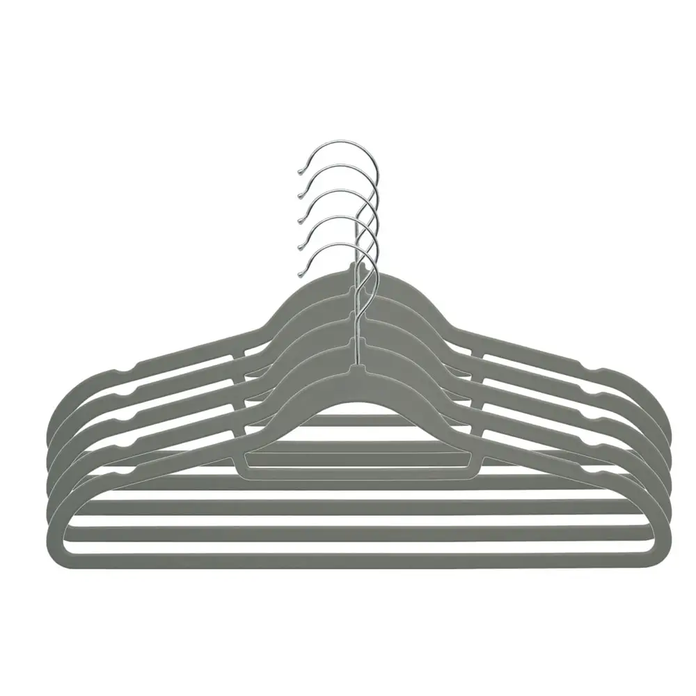 ΣΕΤ 5  ΚΡΕΜΑΣΤΡΕΣ ΑΝΤΙΟΛΙΣΘΗΤΙΚΕΣ ΜΕΤΑΛΛΙΚΕΣ ΜΕ ABS ΣΕ ΓΚΡΙ ΧΡΩΜΑ  - Ankor 841363