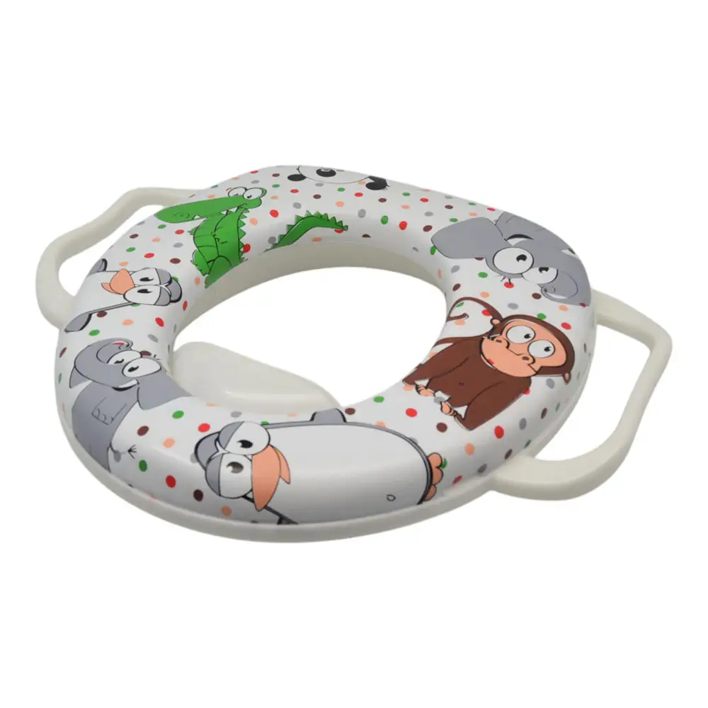 ΚΑΠΑΚΙ ΤΟΥΑΛΕΤΑΣ ΠΑΙΔΙΚΟ ΠΛΑΣΤΙΚΟ ΜΕ ΜΑΞΙΛΑΡΑΚΙ ΚΑΙ ΣΧΕΔΙΟ ΖΩΑΚΙΑ 29,5x35x 6,5εκ.  - Ankor 842094