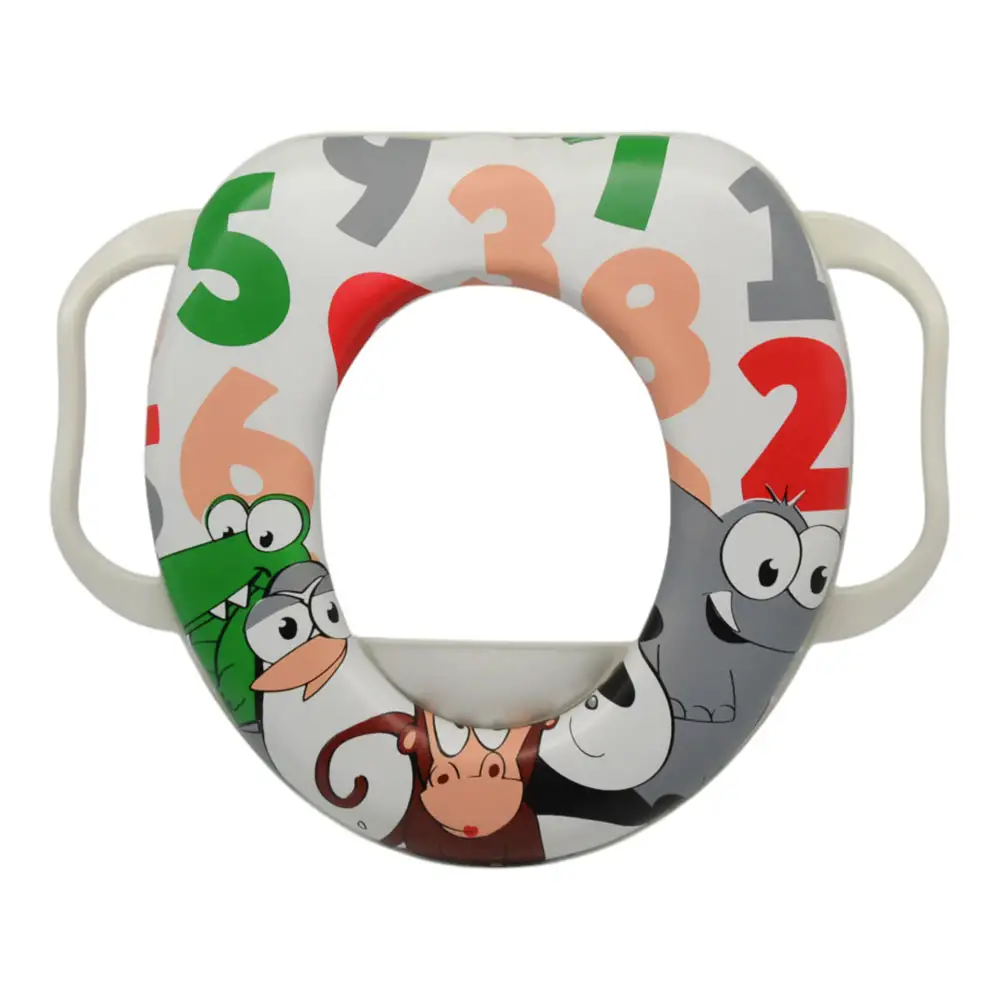 ΚΑΠΑΚΙ ΤΟΥΑΛΕΤΑΣ ΠΑΙΔΙΚΟ ΠΛΑΣΤΙΚΟ ΜΕ ΜΑΞΙΛΑΡΑΚΙ ΚΑΙ ΣΧΕΔΙΟ ΑΡΙΘΜΟΥΣ 29,5x35x 6,5εκ.  - Ankor 842100