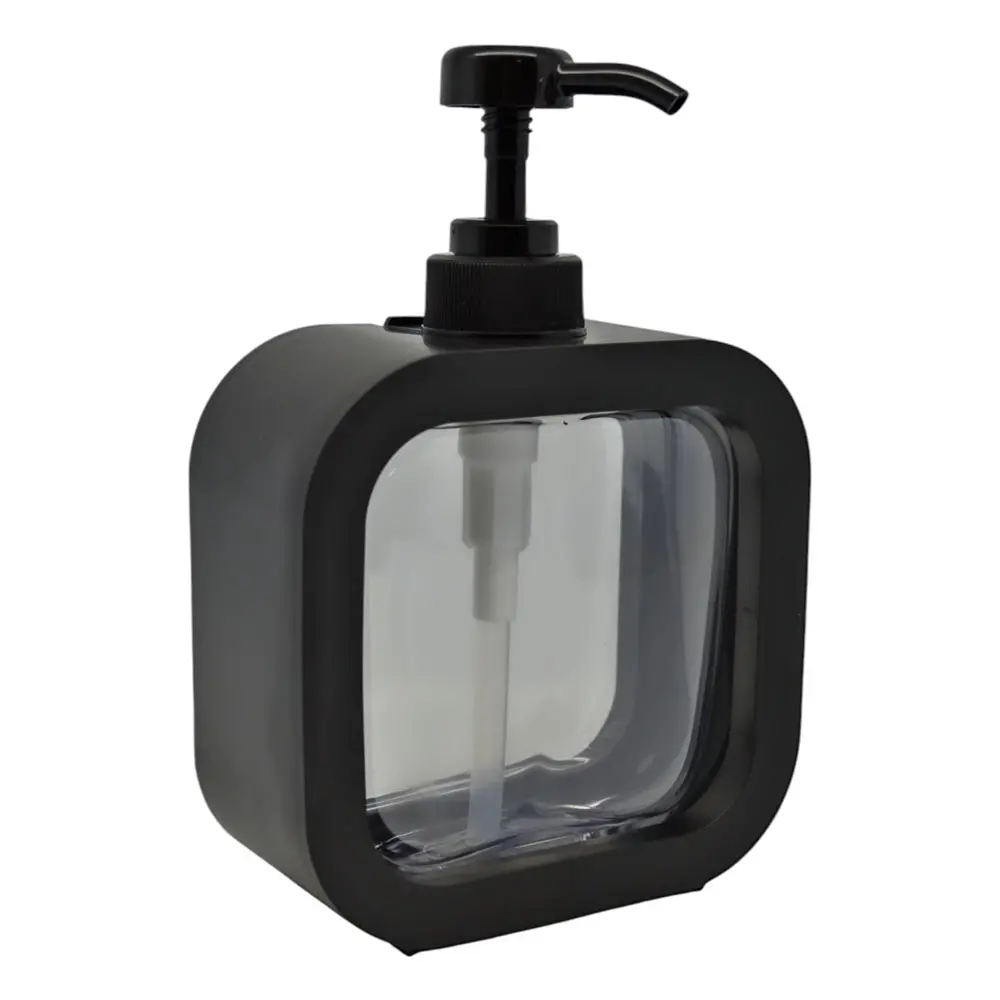 DISPENSER ΠΛΑΣΤΙΚΟ ΜΑΥΡΟ ΜΕ ΔΙΑΦΑΝΕΣ ΤΜΗΜΑ 12,8x5,8x17,1εκ. - Ankor 842155