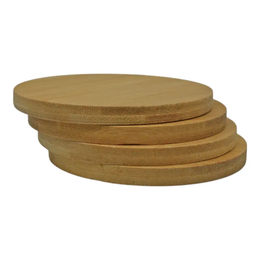 ΣΕΤ 6 ΣΟΥΒΕΡ ΑΠΟ ΞΥΛΟ ΜΠΑΜΠΟΥ 9,5x9,5x0,8εκ.  - Ankor 842254