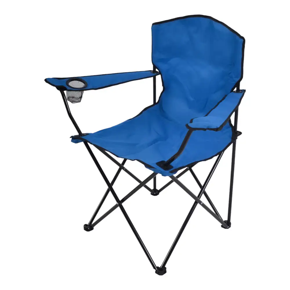ΚΑΡΕΚΛΑ CAMPING ΒΑΡΕΩΣ ΤΥΠΟΥ ΠΤΥΣΣΟΜΕΝΗ ΣΕ ΜΠΛΕ ΧΡΩΜΑ 93x55x94εκ. - Ankor 843114