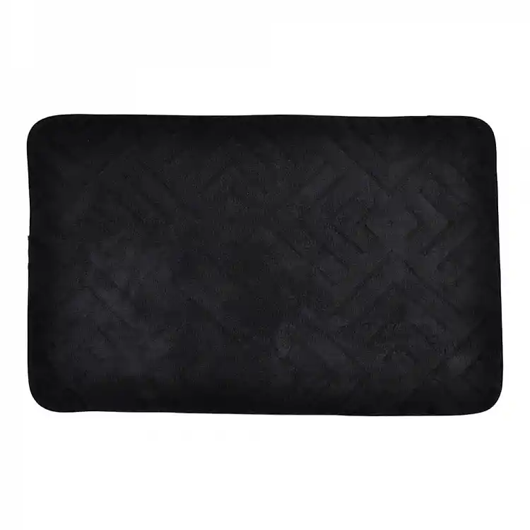 ΠΑΤΑΚΙ ΜΠΑΝΙΟΥ MEMORY FOAM ΣΕ ΜΑΥΡΟ ΧΡΩΜΑ ΜΕ PVC ΠΛΑΤΗ 50x80εκ. - Ankor 843367