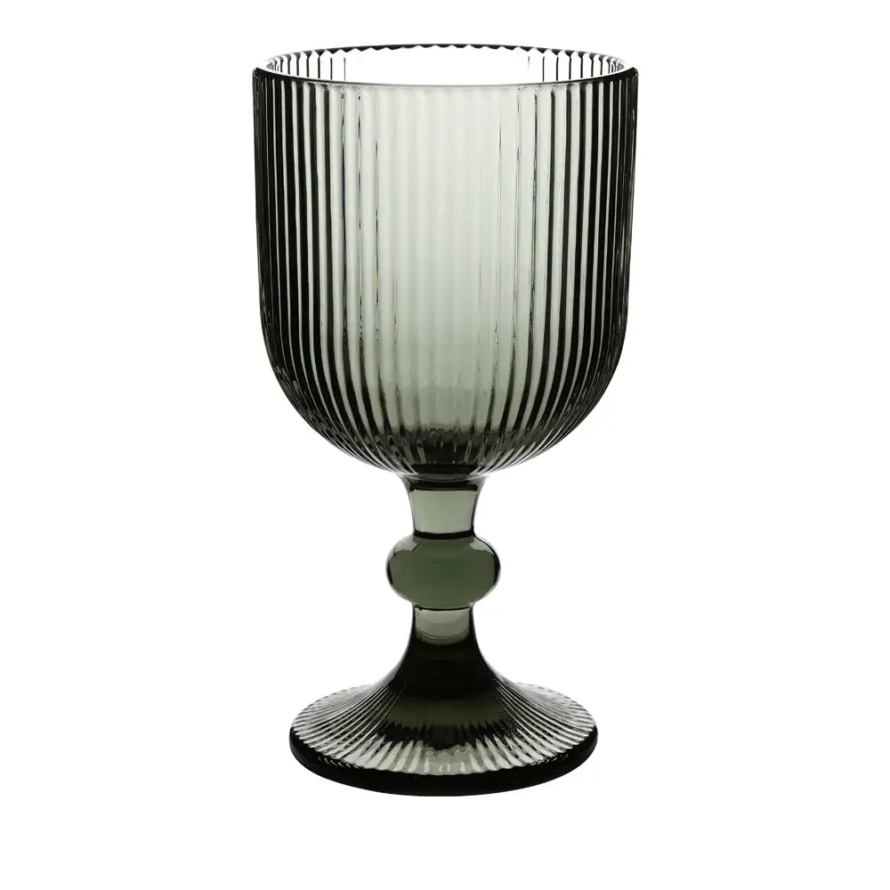 ΣΕΤ 6 ΤΜΧ ΠΟΤΗΡΙΑ ΓΥΑΛΙΝΑ  ΚΟΛΟΝΑΤΑ 350ml SMOKE  - Ankor 8435-01