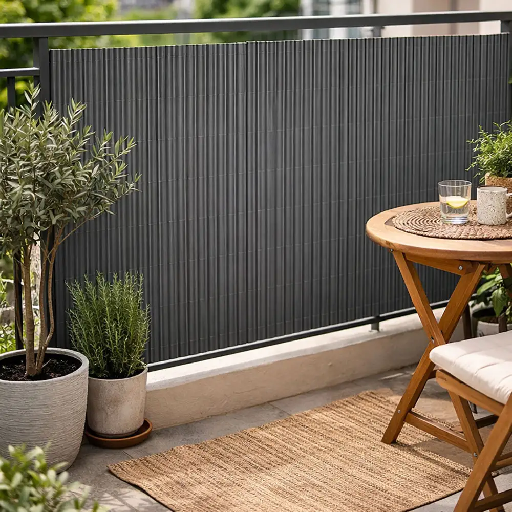 ΚΑΛΑΜΩΤΗ ΠΛΑΣΤΙΚΗ ΜΕ ΟΛΟΚΛΗΡΟ ΚΑΛΑΜΙ 13mm ΔΙΠΛΗΣ ΟΨΗΣ ΣΕ ΓΚΡΙ ΧΡΩΜΑ 1x3m  - Ankor 845354