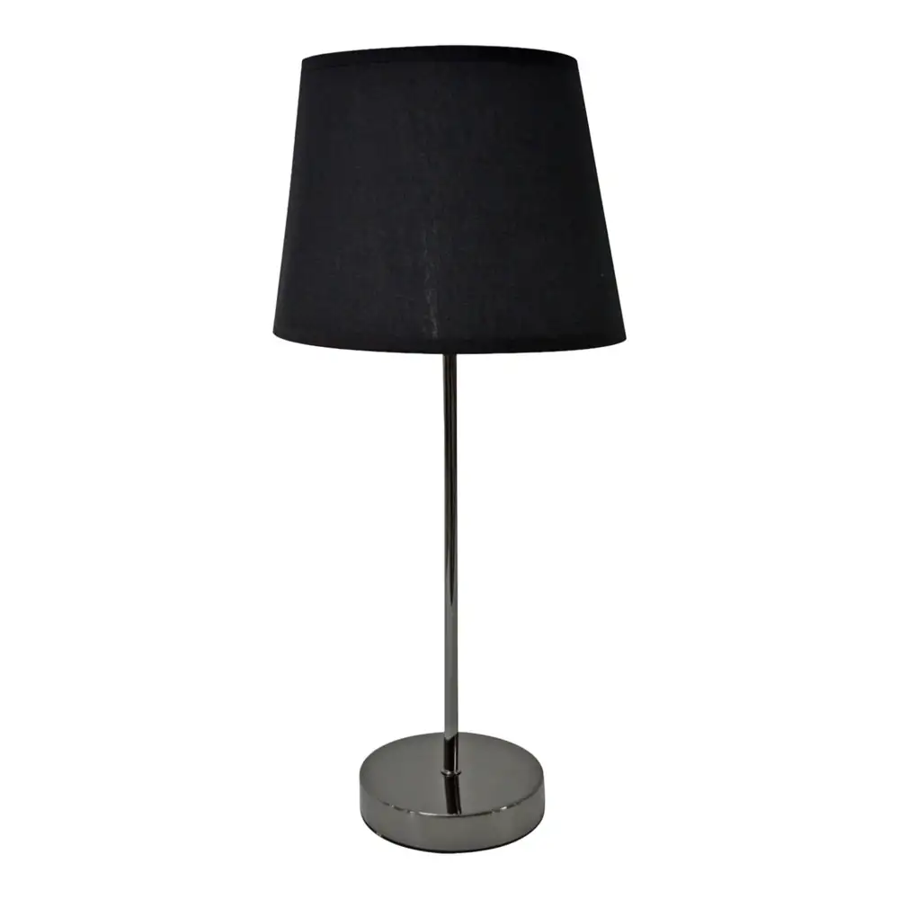 ΦΩΤΙΣΤΙΚΟ ΕΠΙΤΡΑΠΕΖΙΟ ΜΕΤΑΛΛΙΚΟ ΣΕ ΜΑΥΡΟ ΦΙΜΕ ΧΡΩΜΑ ΜΕ ΜΑΥΡΟ ΚΑΠΕΛΟ 21x21x46εκ.  - Ankor 845583