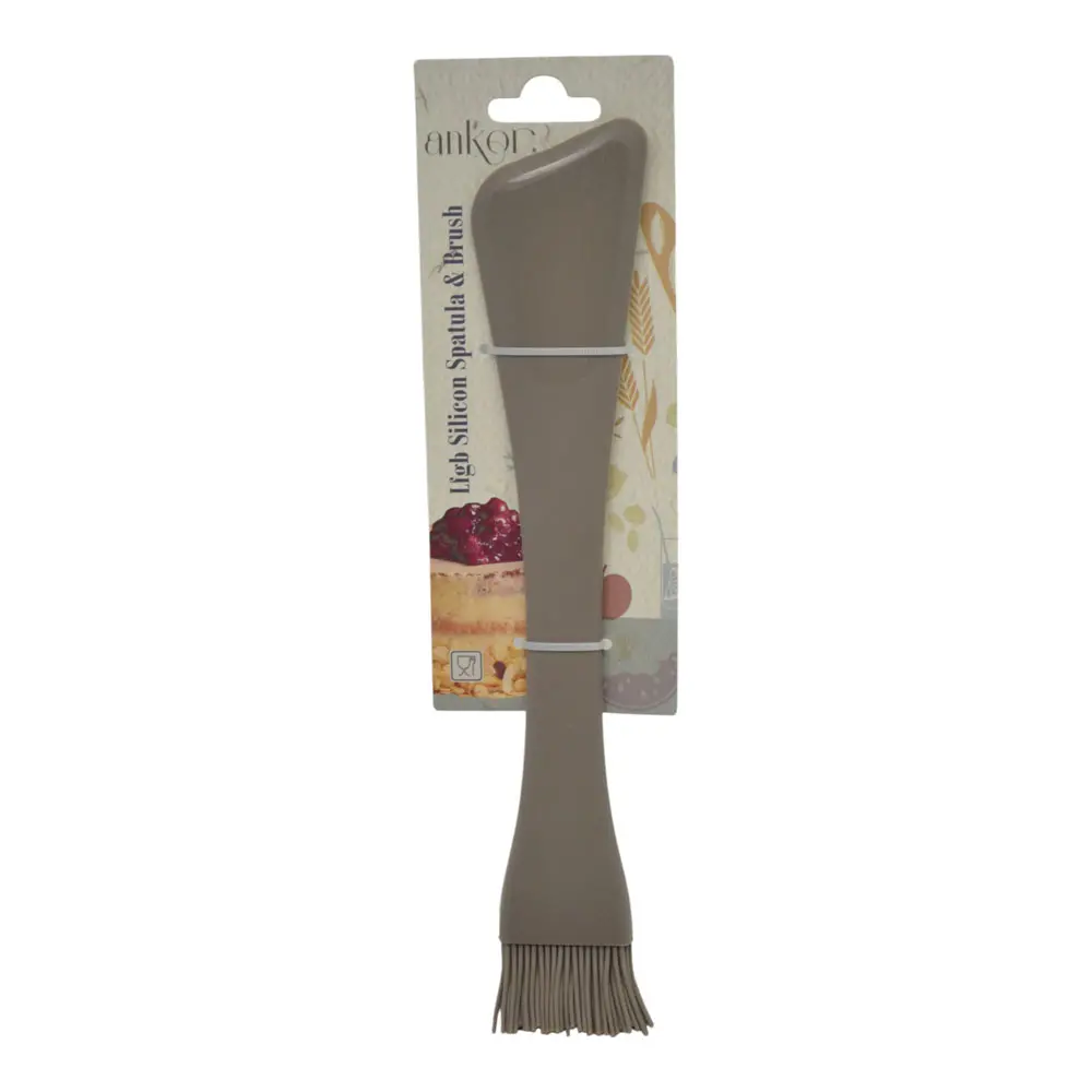 ΠΙΝΕΛΟ ΜΕ ΣΠΑΤΟΥΛΑ ΑΠΟ ΣΙΛΙΚΟΝΗ ΣΕ TAUPE ΧΡΩΜΑ 28x5,5x1εκ.  - Ankor 846580