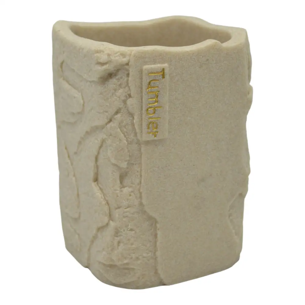 ΠΟΤΗΡΟΘΗΚΗ ΠΟΛΥΕΣΤΕΡΙΚΗ ΜΠΕΖ ΜΕ ΟΨΗ ΠΕΤΡΑΣ 7,7x7,7x10,8εκ. - Ankor 846634