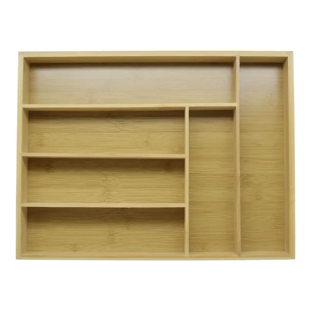 ΚΟΥΤΙ ΑΠΟΘΗΚΕΥΣΗΣ ΚΑΙ ΟΡΓΑΝΩΣΗΣ ΑΠΟ ΞΥΛΟ ΜΠΑΜΠΟΥ 6 ΘΕΣΕΩΝ 40x30x4,5εκ.  - Ankor 846924