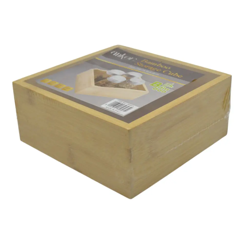 ΚΟΥΤΙ ΑΠΟΘΗΚΕΥΣΗΣ ΚΑΙ ΟΡΓΑΝΩΣΗΣ ΑΠΟ ΞΥΛΟ ΜΠΑΜΠΟΥ 15x15,5x6,8εκ.  - Ankor 846979