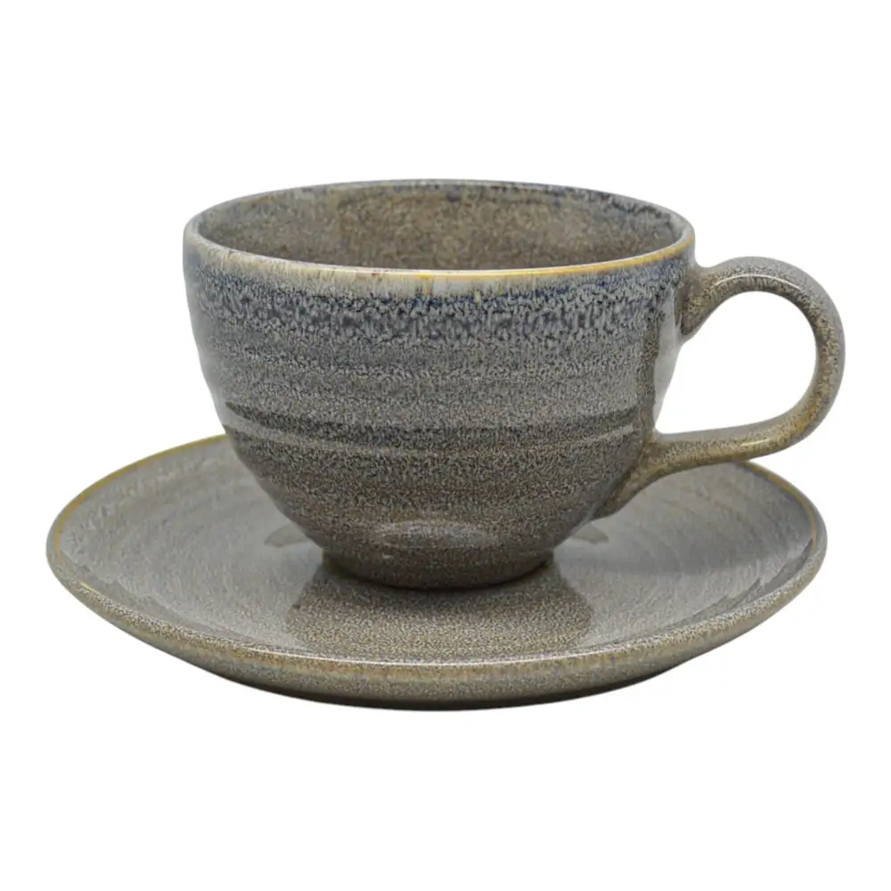 ΣΕΤ 6 ΦΛΥΤΖΑΝΙΑ ΤΣΑΓΙΟΥ ΚΕΡΑΜΙΚΑ 294ml ΣΕ ΓΚΡΙ ΧΡΩΜΑ  - Ankor 847754