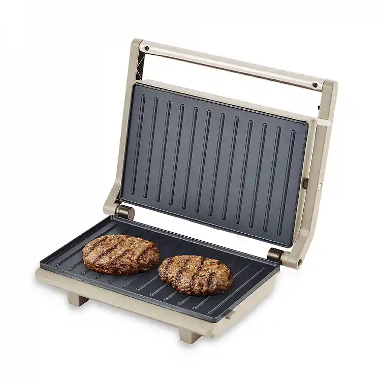 ΤΟΣΤΙΕΡΑ ΨΗΣΤΙΕΡΑ GRILL 2 ΘΕΣΕΩΝ ΜΕ ΑΝΤΙΚΟΛΛΗΤΙΚΕΣ ΠΛΑΚΕΣ  ΣΕ ΜΠΕΖ ΜΑΤ ΧΡΩΜΑ 1300W  - Ankor 847990