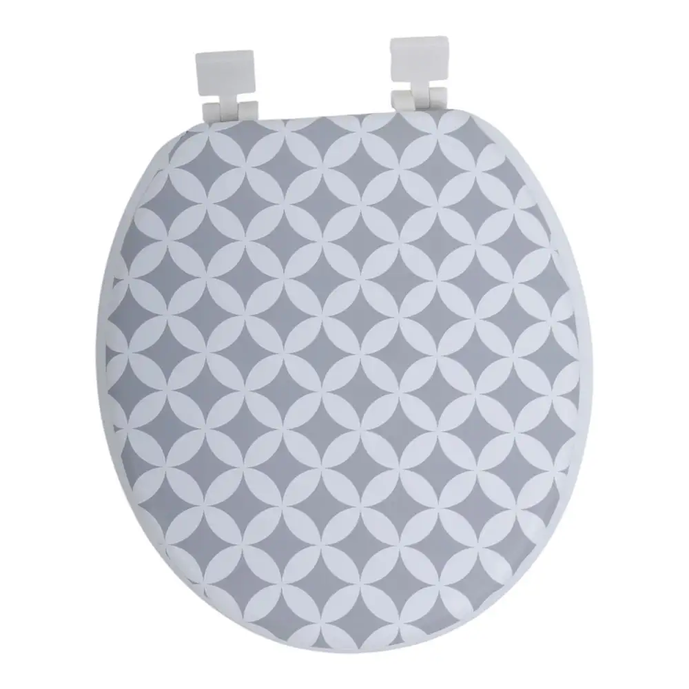 ΚΑΠΑΚΙ ΤΟΥΑΛΕΤΑΣ ΜΑΛΑΚΟ ΓΚΡΙ ΓΕΩΜΕΤΡΙΚΟ ΜΟΤΙΒΟ 26-36x39εκ.  - Ankor 848195