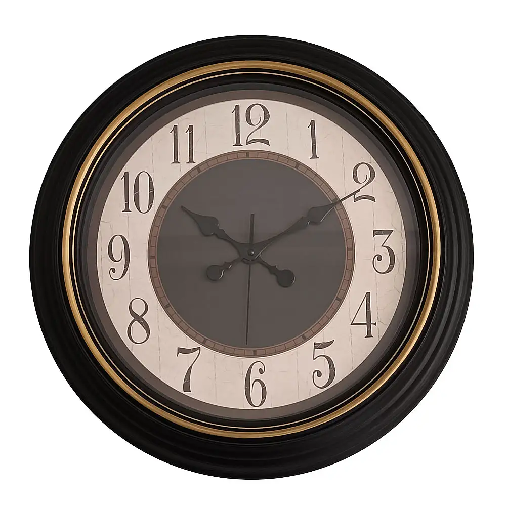 ΡΟΛΟΙ ΤΟΙΧΟΥ ΠΛΑΣΤΙΚΟ ΣΕ ΜΑΥΡΟ VINTAGE ΧΡΩΜΑ 50,3x50,3x5,2εκ. - Ankor 848959