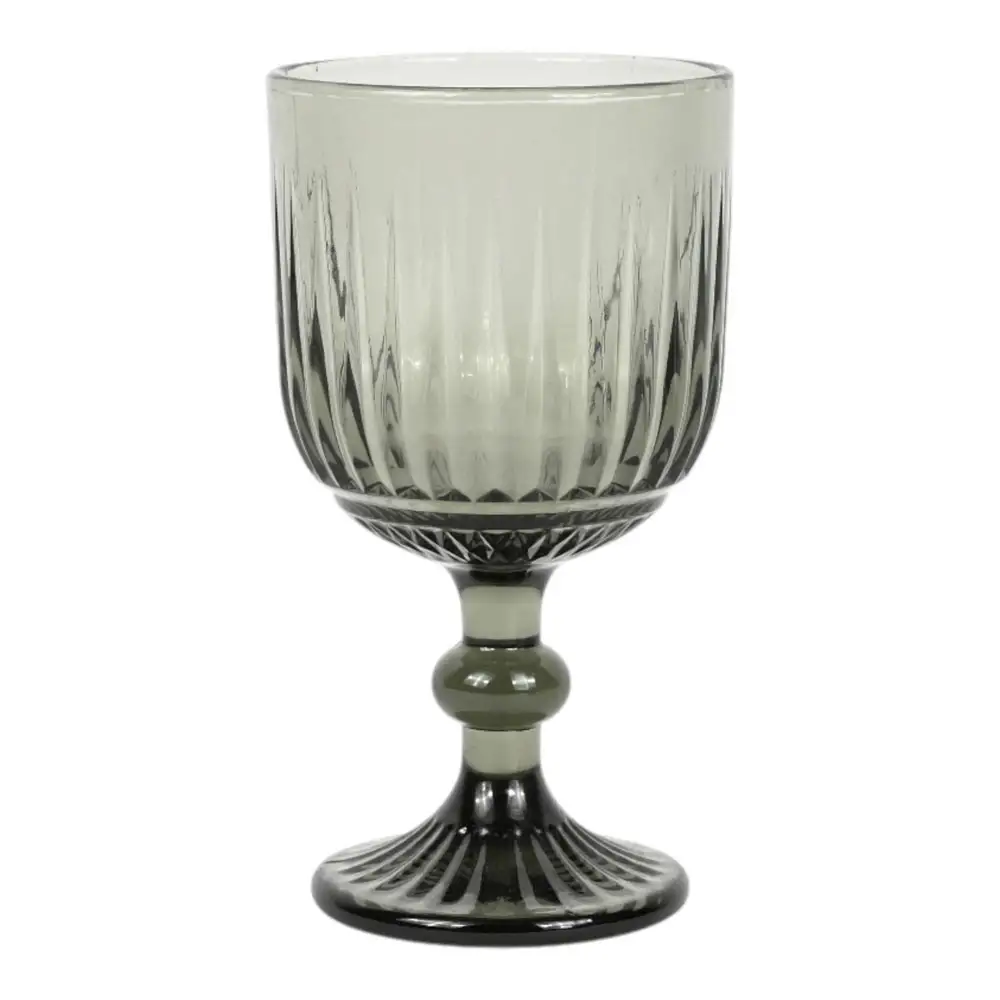 ΣΕΤ 6 ΤΜΧ ΠΟΤΗΡΙΑ ΓΥΑΛΙΝΑ  ΚΟΛΟΝΑΤΑ 350ml SMOKE  - Ankor 8491-01