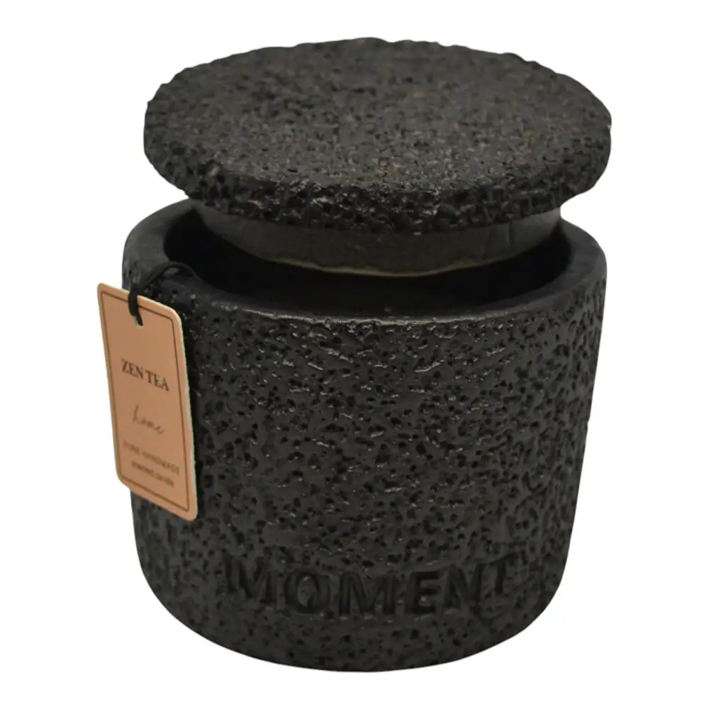ΑΡΩΜΑΤΙΚΟ ΚΕΡΙ ZEN TEA ΣΕ ΤΣΙΜΕΝΤΕΝΙΟ ΔΟΧΕΙΟ ΜΕ ΚΑΠΑΚΙ 8,8x8,8x8,4εκ.  - Ankor 849543