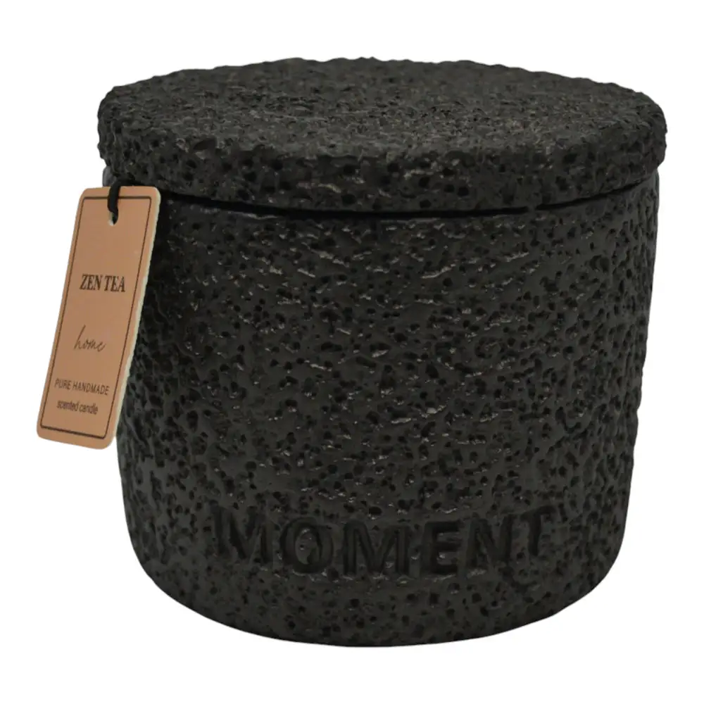 ΑΡΩΜΑΤΙΚΟ ΚΕΡΙ ZEN TEA ΣΕ ΤΣΙΜΕΝΤΕΝΙΟ ΔΟΧΕΙΟ ΜΕ ΚΑΠΑΚΙ 8,8x8,8x8,4εκ.  - Ankor 849543
