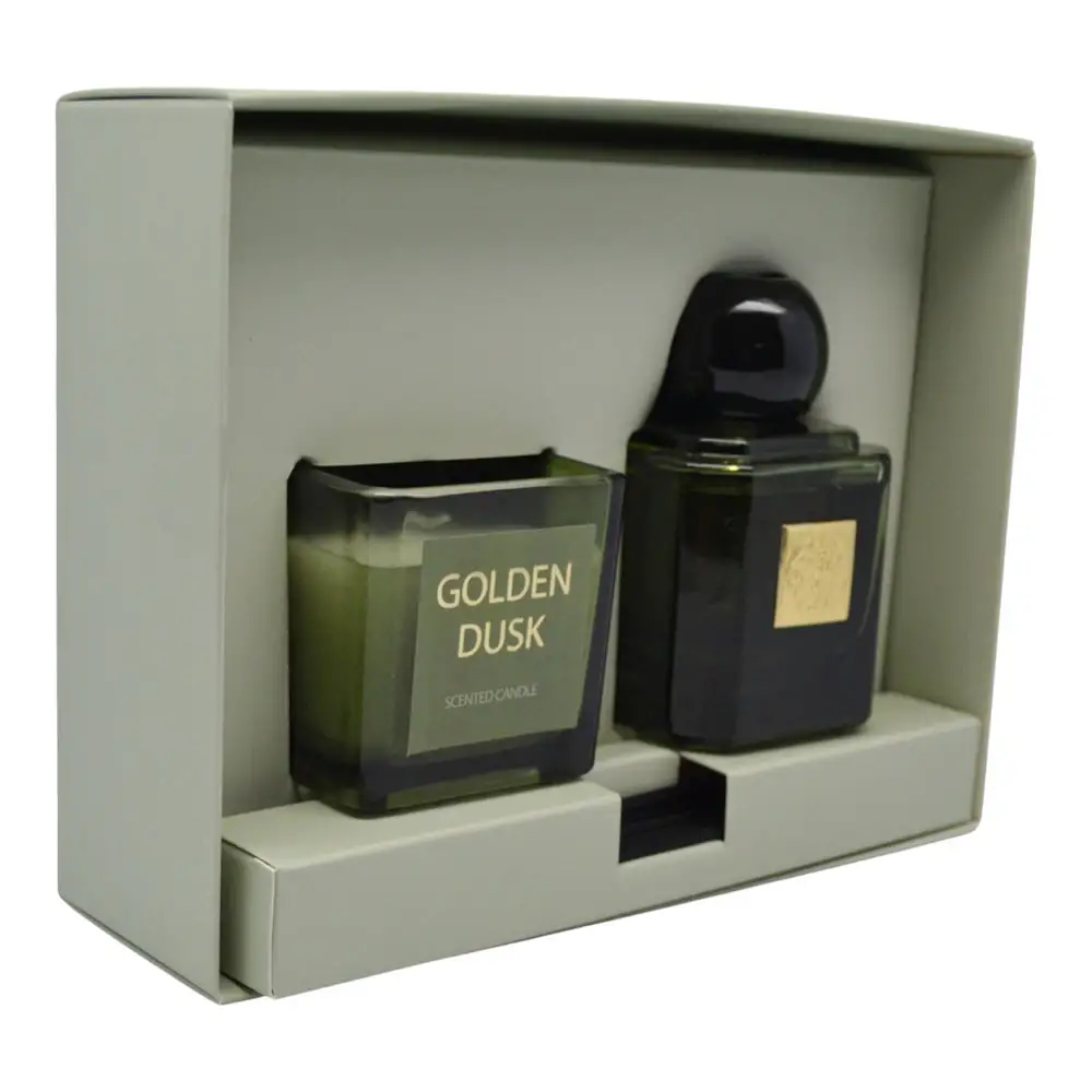 ΣΕΤ ΑΡΩΜΑΤΙΚΟΥ ΧΩΡΟΥ 80ml ΚΑΙ ΚΕΡΙΟΥ GOLDEN DUSK  - Ankor 849604