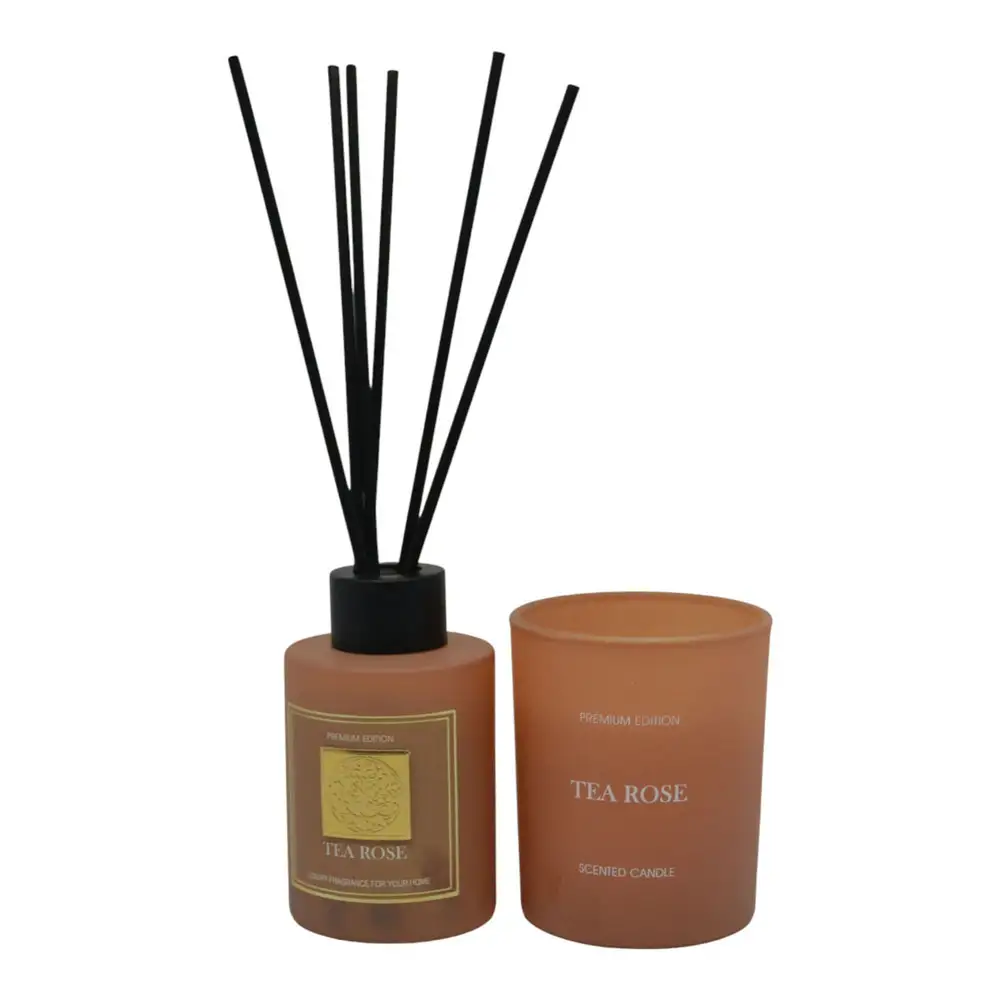 ΣΕΤ ΑΡΩΜΑΤΙΚΟΥ ΧΩΡΟΥ 50ml ΚΑΙ ΚΕΡΙΟΥ TEA ROSE  - Ankor 849680