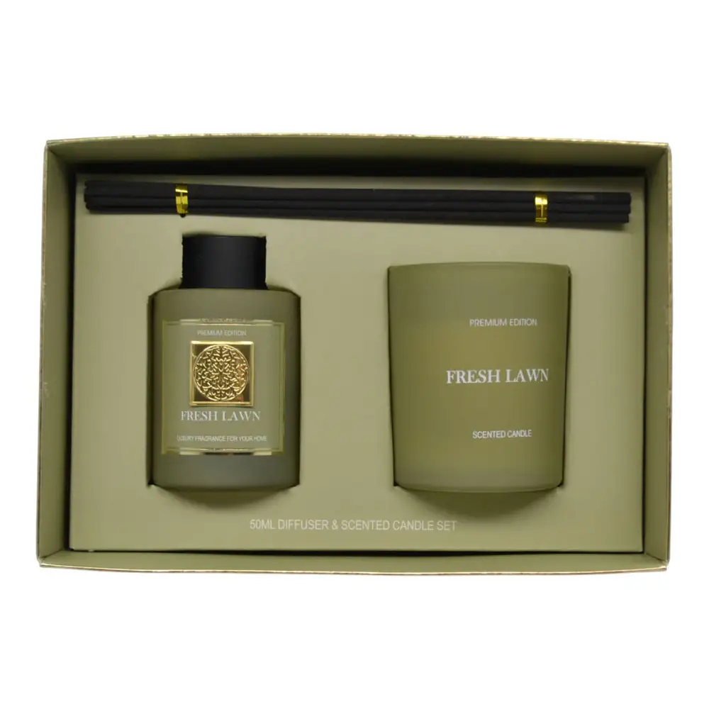 ΣΕΤ ΑΡΩΜΑΤΙΚΟΥ ΧΩΡΟΥ 50ml ΚΑΙ ΚΕΡΙΟΥ FRESH LAWN  - Ankor 849697