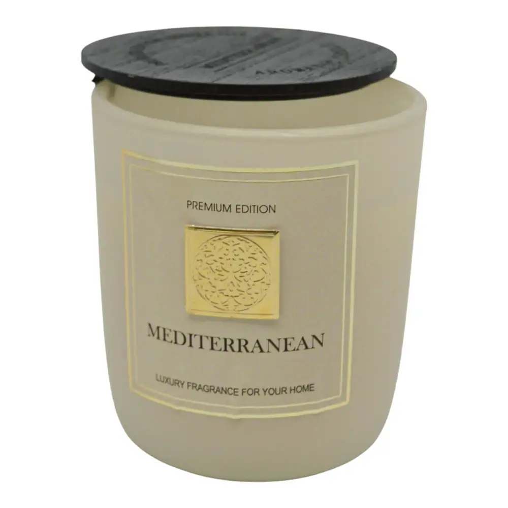 ΑΡΩΜΑΤΙΚΟ ΚΕΡΙ MEDITERRANEAN ΣΕ ΓΥΑΛΙΝΟ ΔΟΧΕΙΟ ΜΕ ΚΑΠΑΚΙ 8x8x9εκ.  - Ankor 849703