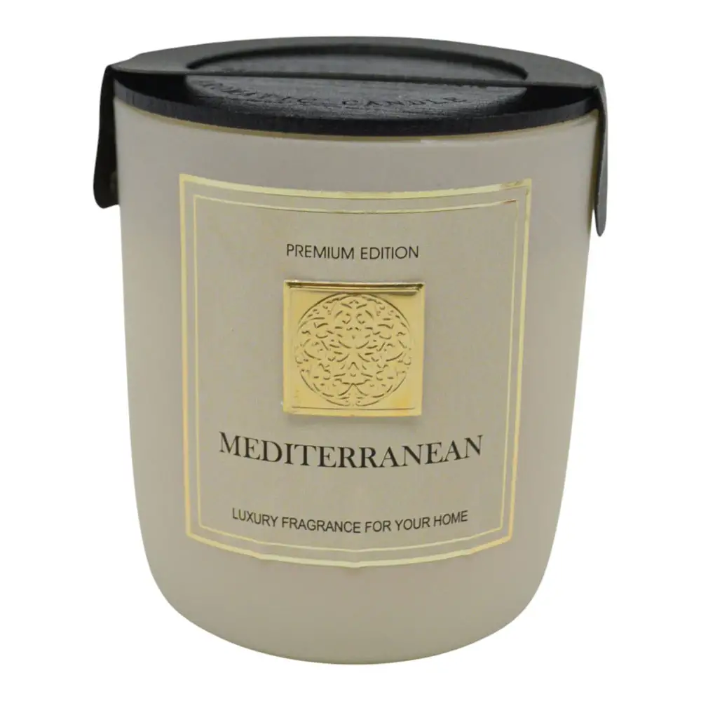 ΑΡΩΜΑΤΙΚΟ ΚΕΡΙ MEDITERRANEAN ΣΕ ΓΥΑΛΙΝΟ ΔΟΧΕΙΟ ΜΕ ΚΑΠΑΚΙ 8x8x9εκ.  - Ankor 849703