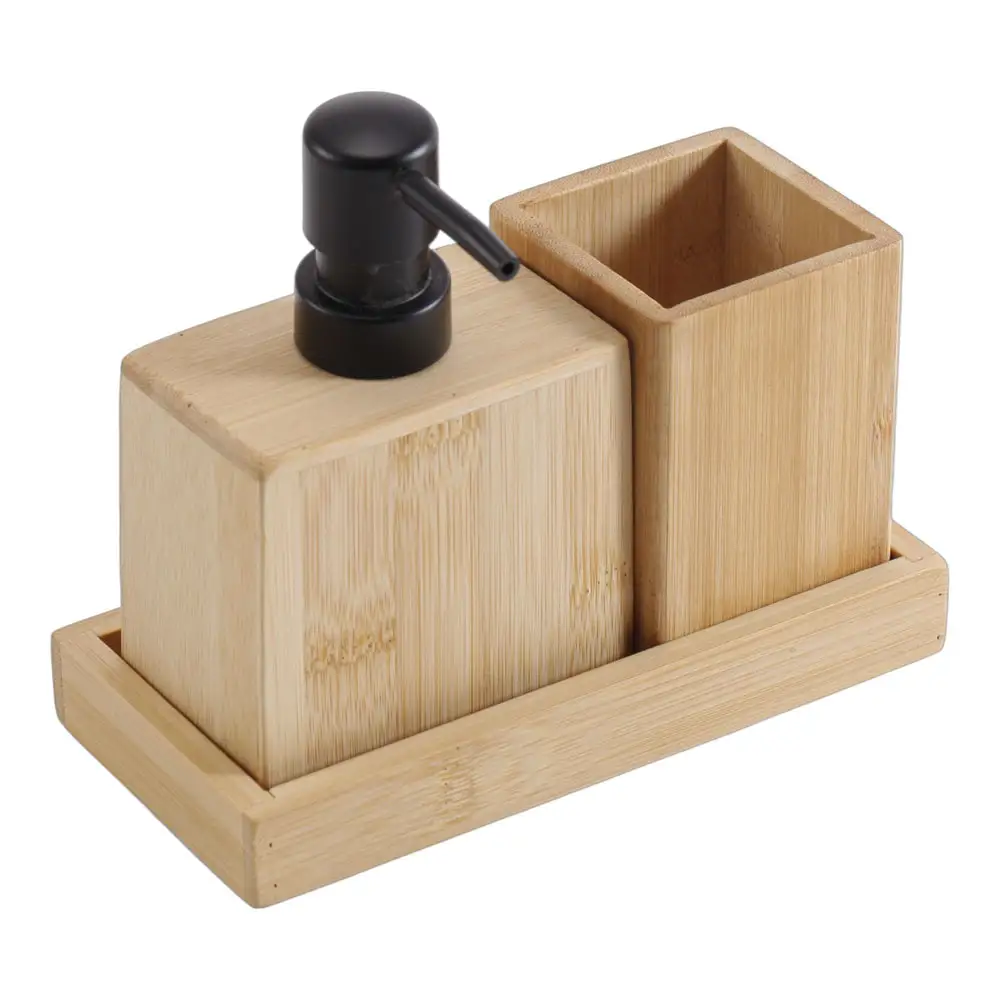 ΣΕΤ ΜΠΑΝΙΟΥ 3 ΤΕΜΑΧΙΩΝ ΑΠΟ ΞΥΛΟ ΜΠΑΜΠΟΥ  - Ankor 850280