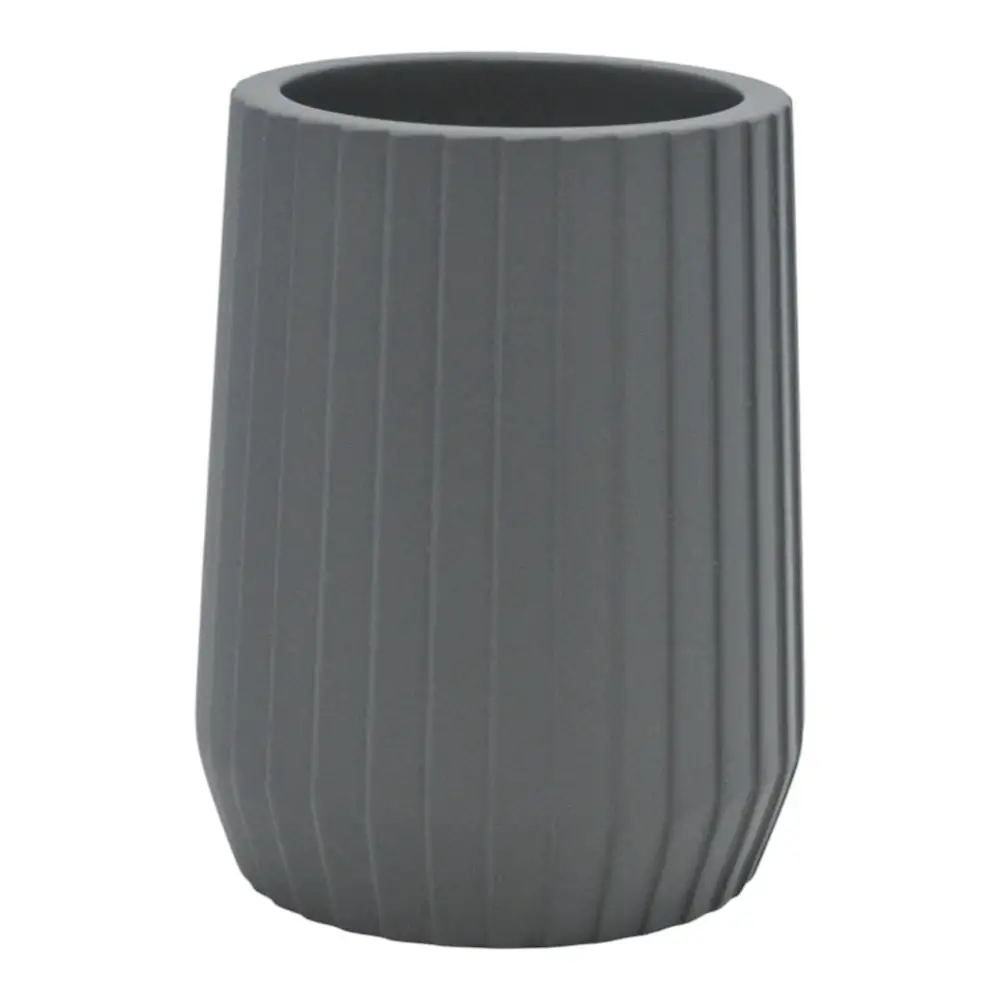 ΠΟΤΗΡΟΘΗΚΗ ΠΟΛΥΕΣΤΕΡΙΚΗ ΓΚΡΙ ΜΕ ΡΙΓΕΣ 7,7x7,7x10εκ. - Ankor 850402