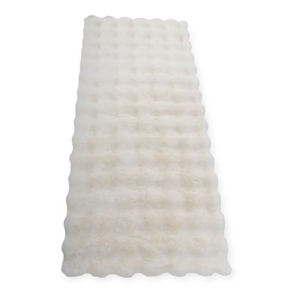 ΔΙΑΔΡΟΜΟΣ ΣΥΝΘΕΤΙΚΗΣ ΓΟΥΝΑΣ ΜΕ ΑΝΤΙΟΛΙΣΘΗΤΙΚΗ ΒΑΣΗ ΣΕ ΚΡΕΜ ΧΡΩΜΑ 60x140εκ.  - Ankor 850617