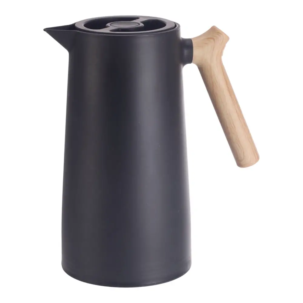 ΚΑΝΑΤΑ ΘΕΡΜΟΣ 1lt ΜΑΥΡΟ ΧΡΩΜΑ ΚΑΙ ΛΑΒΗ ΟΨΗ ΞΥΛΟΥ 12,5x24εκ.  - Ankor 850839