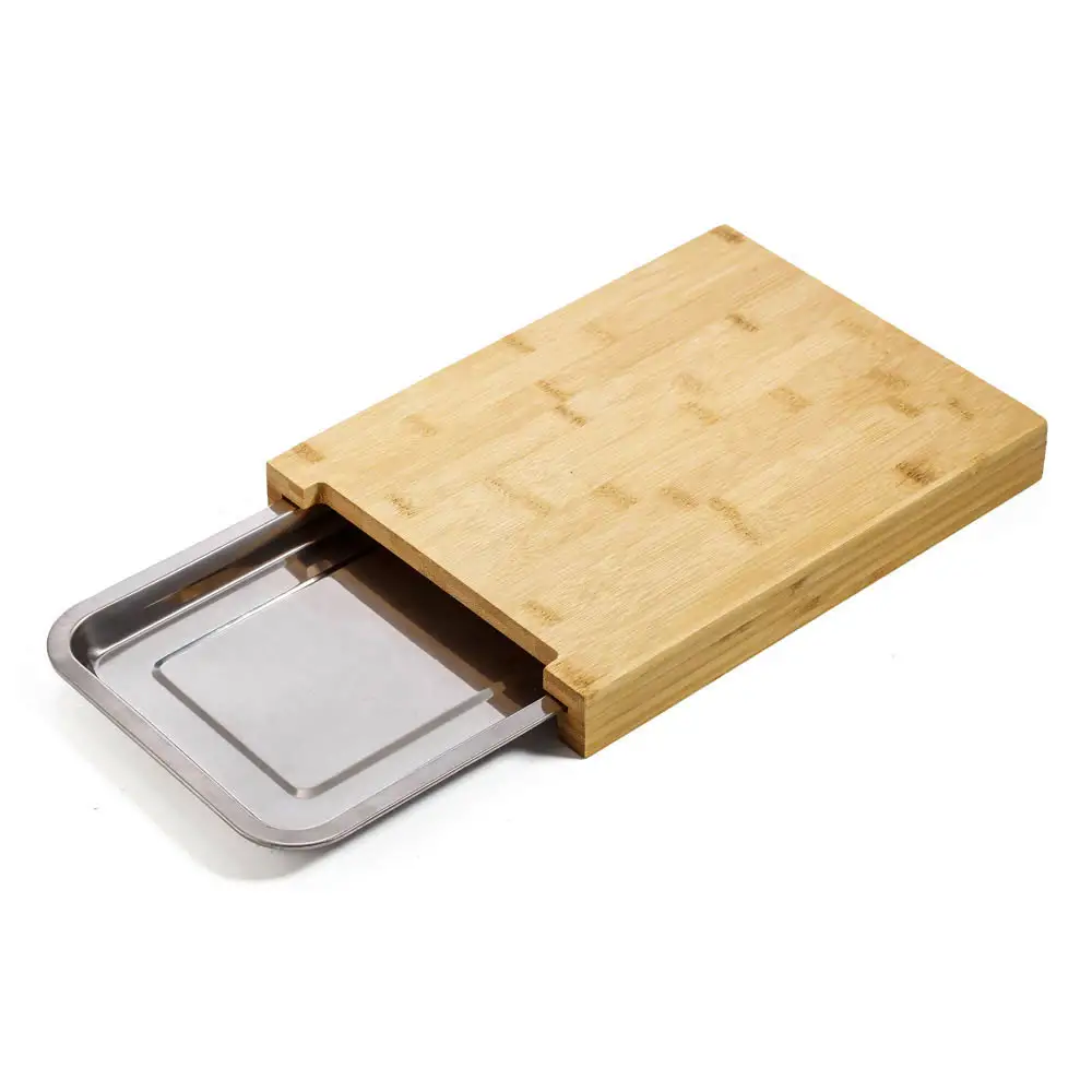 ΞΥΛΟ ΚΟΠΗΣ ΜΠΑΜΠΟΥ ΜΕ INOX ΔΙΣΚΑΚΙ 33x24,5x4εκ.  - Ankor 850853