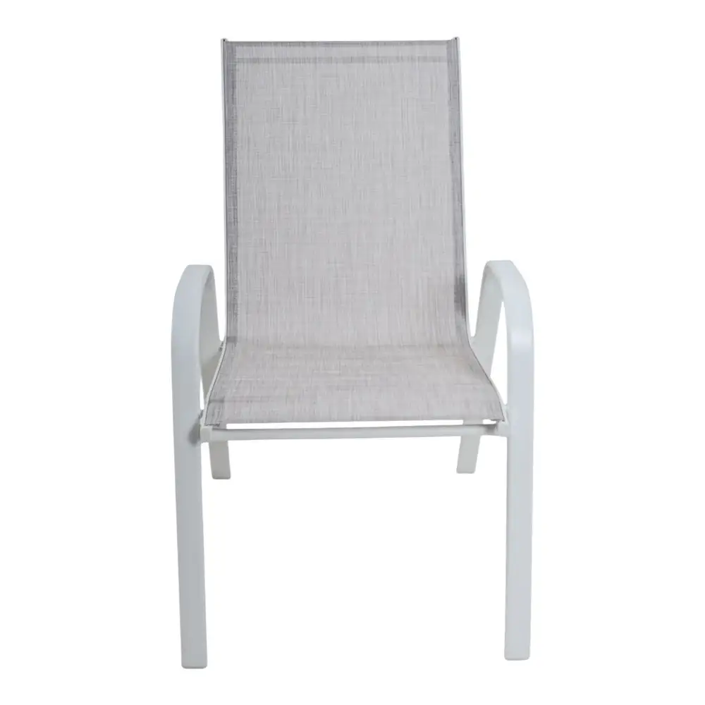 ΚΑΡΕΚΛΑ ΜΕ ΛΕΥΚΟ ΜΑΤ ΜΕΤΑΛΛΙΚΟ ΣΚΕΛΕΤΟ ΚΑΙ TEXTILENE ΥΦΑΣΜΑ 75x55x92εκ.  - Ankor 851225