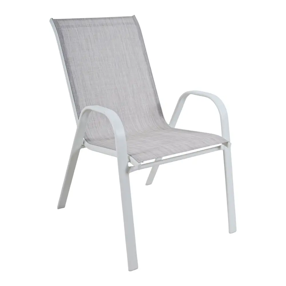 ΚΑΡΕΚΛΑ ΜΕ ΛΕΥΚΟ ΜΑΤ ΜΕΤΑΛΛΙΚΟ ΣΚΕΛΕΤΟ ΚΑΙ TEXTILENE ΥΦΑΣΜΑ 75x55x92εκ.  - Ankor 851225