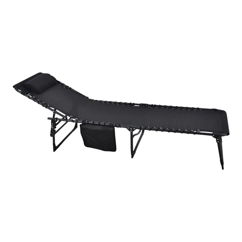 ΞΑΠΛΩΣΤΡΑ ΜΕΤΑΛΛΙΚΗ ΠΤΥΣΣΟΜΕΝΗ ΜΕ ΜΑΞΙΛΑΡΙ ΣΕ ΜΑΥΡΟ ΧΡΩΜΑ 190x60x35εκ.  - Ankor 851409