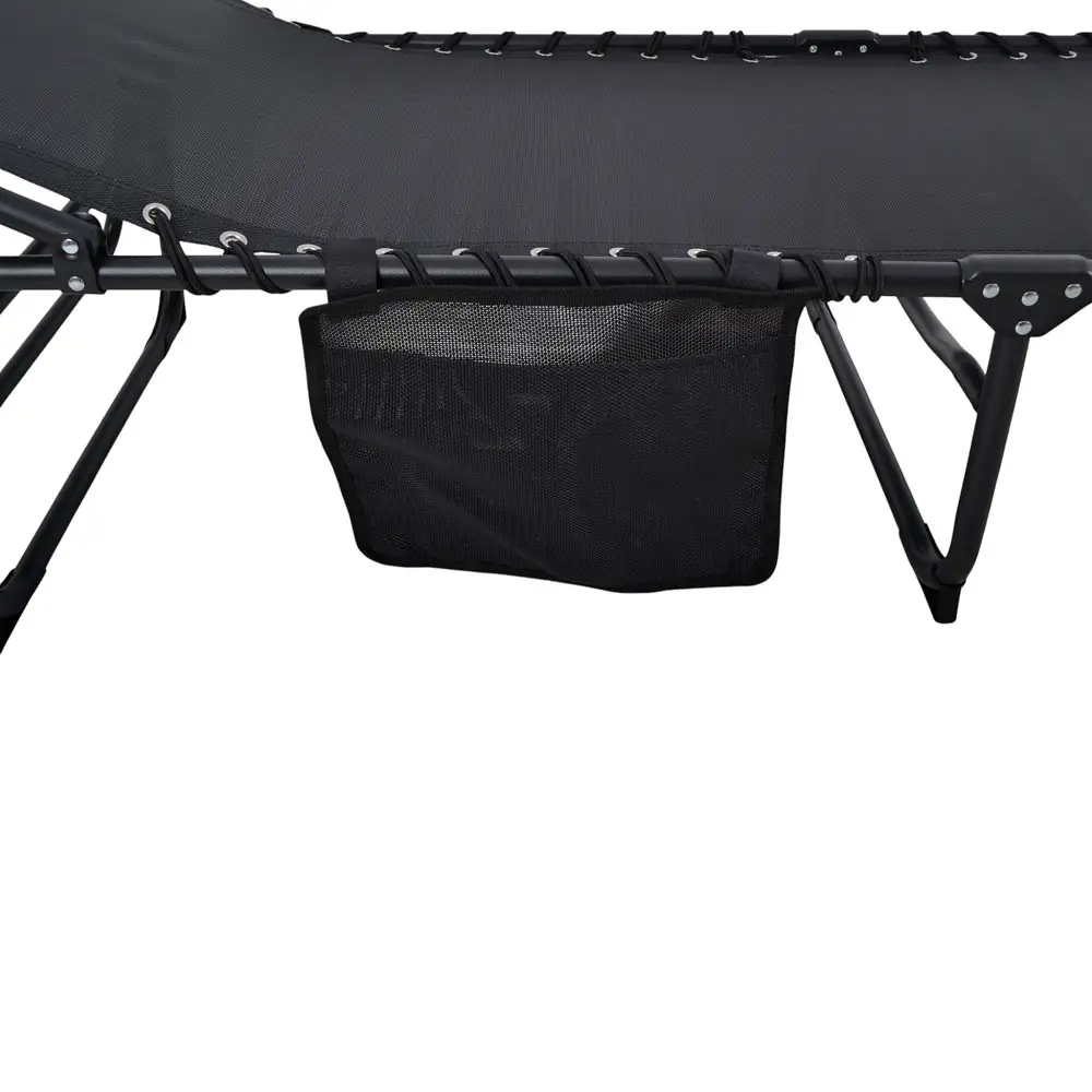 ΞΑΠΛΩΣΤΡΑ ΜΕΤΑΛΛΙΚΗ ΠΤΥΣΣΟΜΕΝΗ ΜΕ ΜΑΞΙΛΑΡΙ ΣΕ ΜΑΥΡΟ ΧΡΩΜΑ 190x60x35εκ.  - Ankor 851409