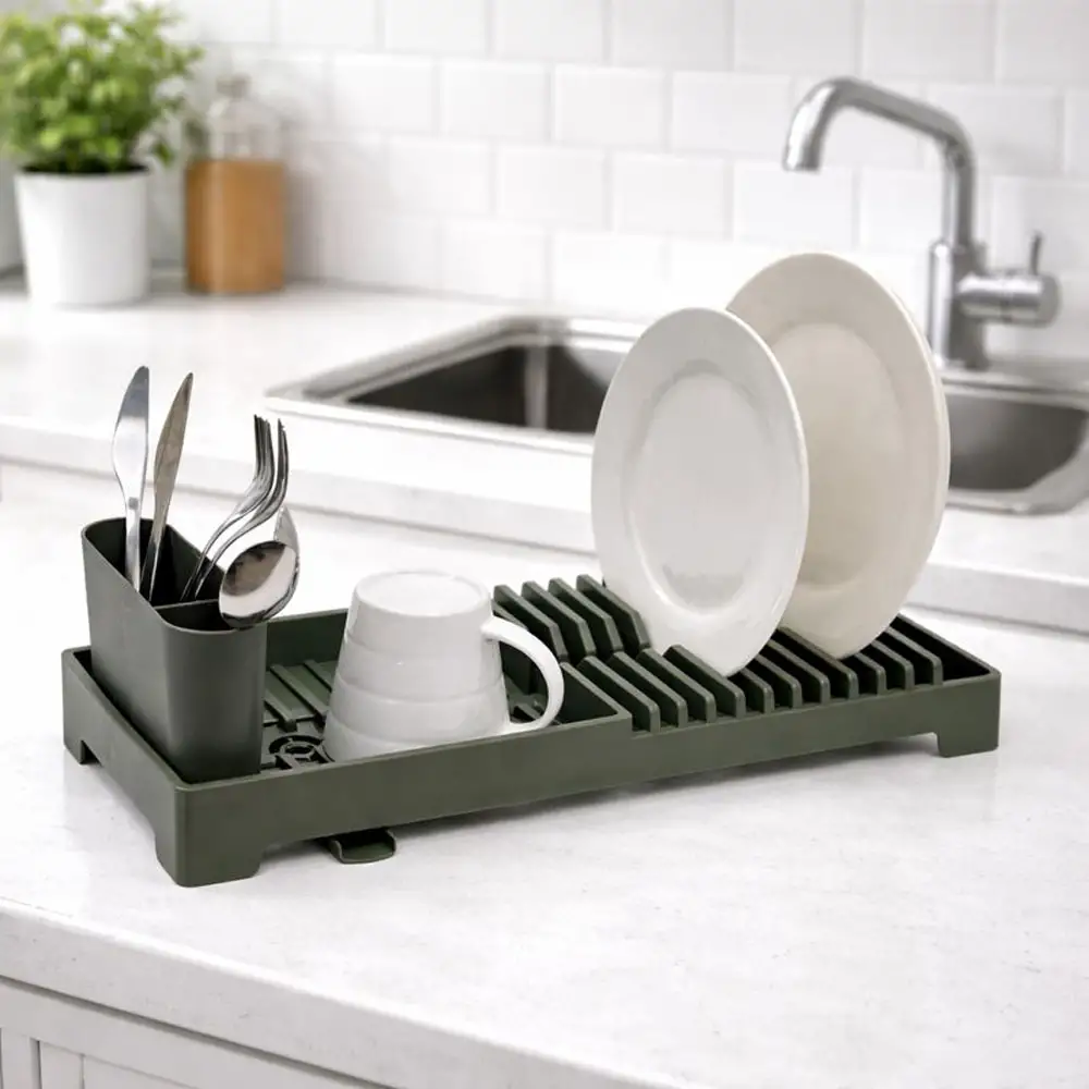 ΠΙΑΤΟΘΗΚΗ ΠΛΑΣΤΙΚΗ ΜΕ ΔΙΣΚΟ ΚΑΙ ΚΟΥΤΑΛΟΘΗΚΗ ΣΕ ΛΑΔΙ ΜΑΤ ΧΡΩΜΑ 19x46x13,5εκ.  - Ankor 851461