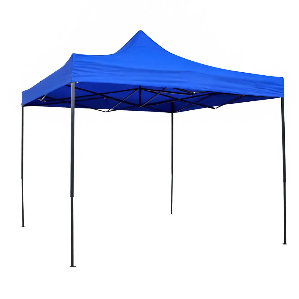 ΚΙΟΣΚΙ ΠΤΥΣΣΟΜΕΝΟ ΜΕ ΜΕΤΑΛΛΙΚΟ ΣΚΕΛΕΤΟ ΚΑΙ ΑΔΙΑΒΡΟΧΟ ΥΦΑΣΜΑ 420D ΣΕ ΜΠΛΕ ΧΡΩΜΑ 3x3x3,2m  - Ankor 851508