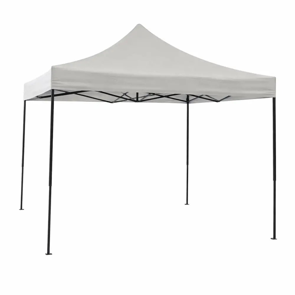 ΚΙΟΣΚΙ ΠΤΥΣΣΟΜΕΝΟ ΜΕ ΜΕΤΑΛΛΙΚΟ ΣΚΕΛΕΤΟ ΚΑΙ ΑΔΙΑΒΡΟΧΟ ΥΦΑΣΜΑ 800D ΣΕ ΕΚΡΟΥ ΧΡΩΜΑ 3x3x3,2m  - Ankor 851546