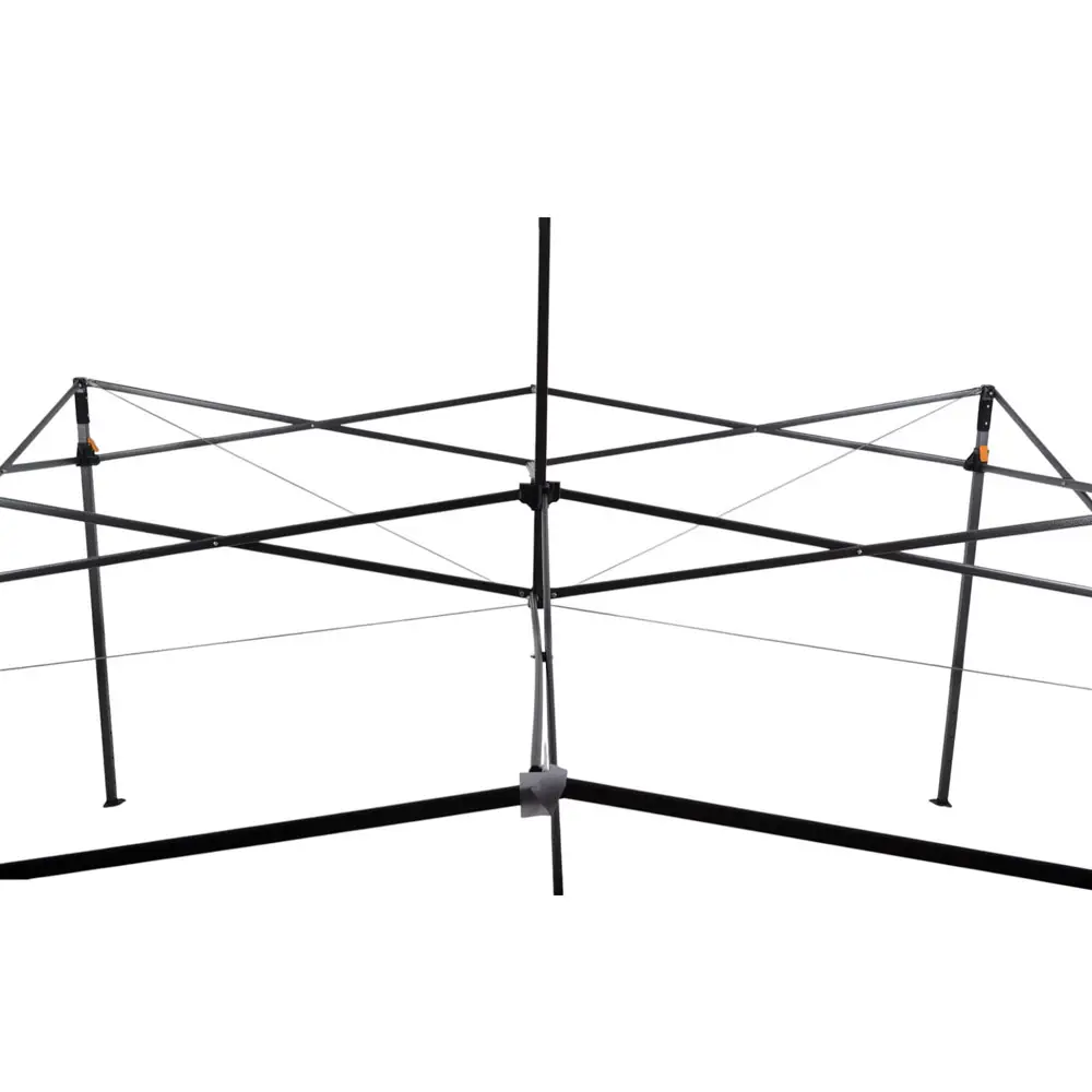 ΚΙΟΣΚΙ ΠΤΥΣΣΟΜΕΝΟ ΕΝΙΣΧΥΜΕΝΟ ΜΕ ΜΕΤΑΛΛΙΚΟ ΣΚΕΛΕΤΟ ΚΑΙ ΑΔΙΑΒΡΟΧΟ ΥΦΑΣΜΑ 420D ΣΕ ΓΚΡΙ ΧΡΩΜΑ 3x3x3,2m  - Ankor 851584
