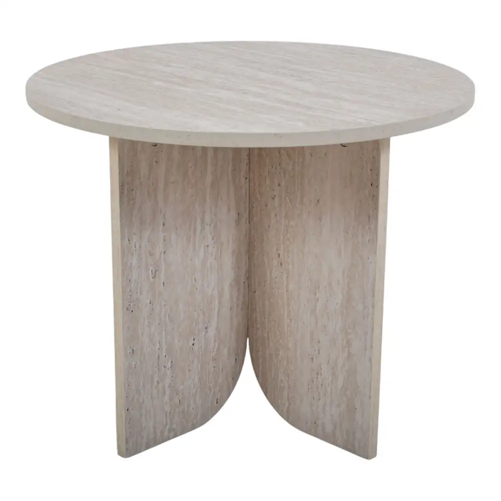 ΤΡΑΠΕΖΙ ΞΥΛΙΝΟ ΜΕ ΟΨΗ ΦΥΣΙΚΗΣ ΠΕΤΡΑΣ 50x50x40εκ.  - Ankor 851683